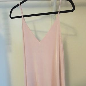 Blush nude mini dress
